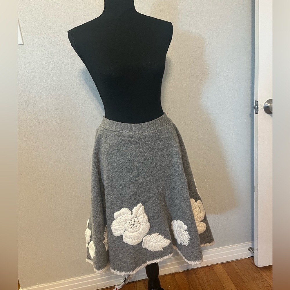 Anthropologie Charlie & Robin Kittatinny Sweater Skirt EUC Size L